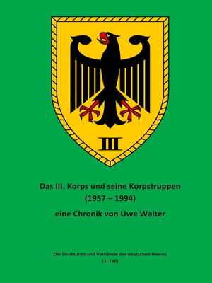 cover image of Das III. Korps und seine Korpstruppen